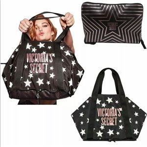 VS Packable Tote Bags Large Cross body Logo NWT